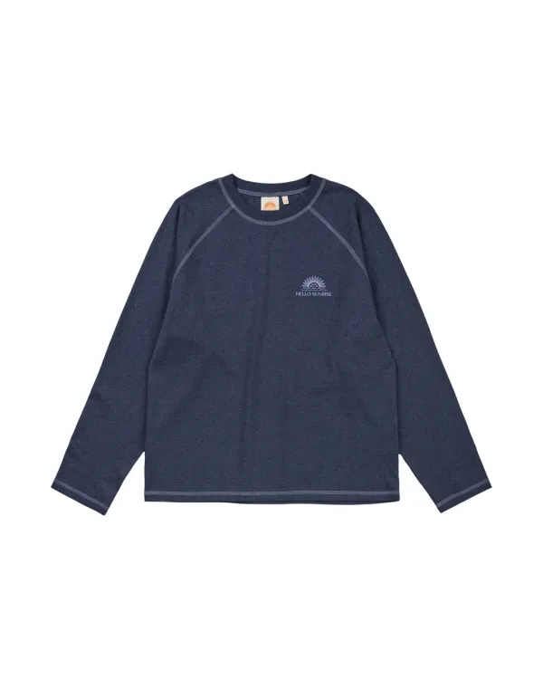 OG Logo Raglan L/S Tee_Navy