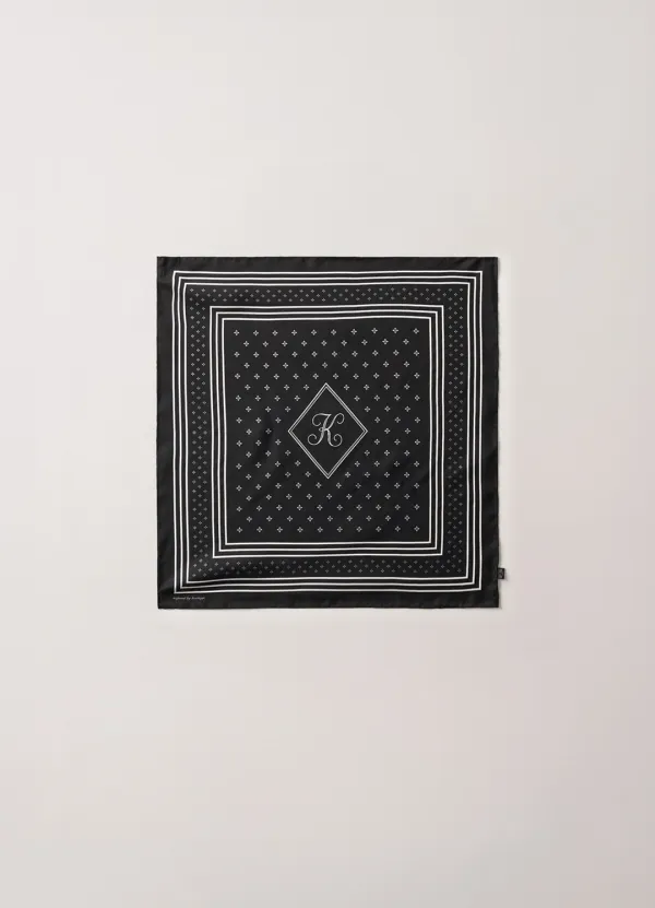 French Silk Scarf (Black)