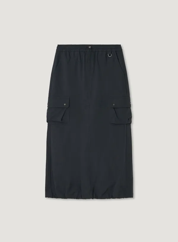 DUI ANORAK SKIRT_NAVY