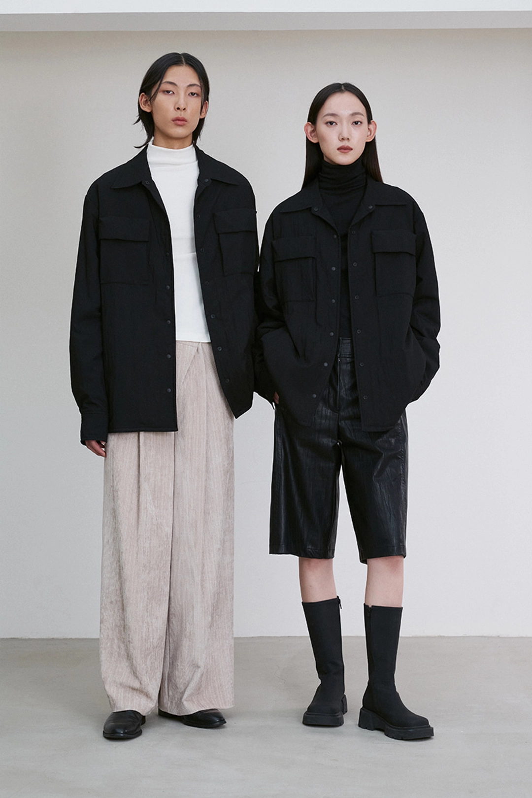 리이 UNISEX PADDED SHIRT JACKET 상품 이미지 3