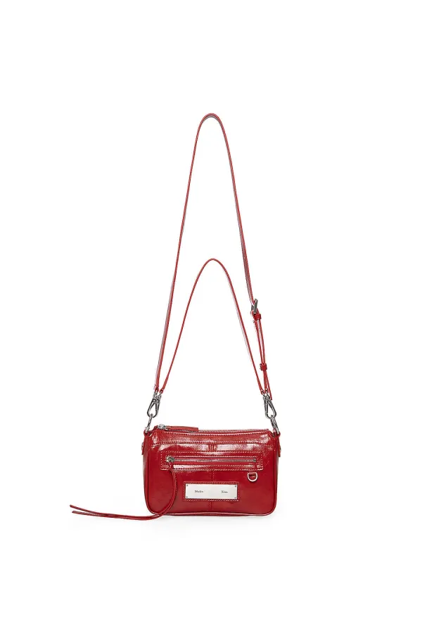 BIKER TWO-WAY MINI BAG IN RED