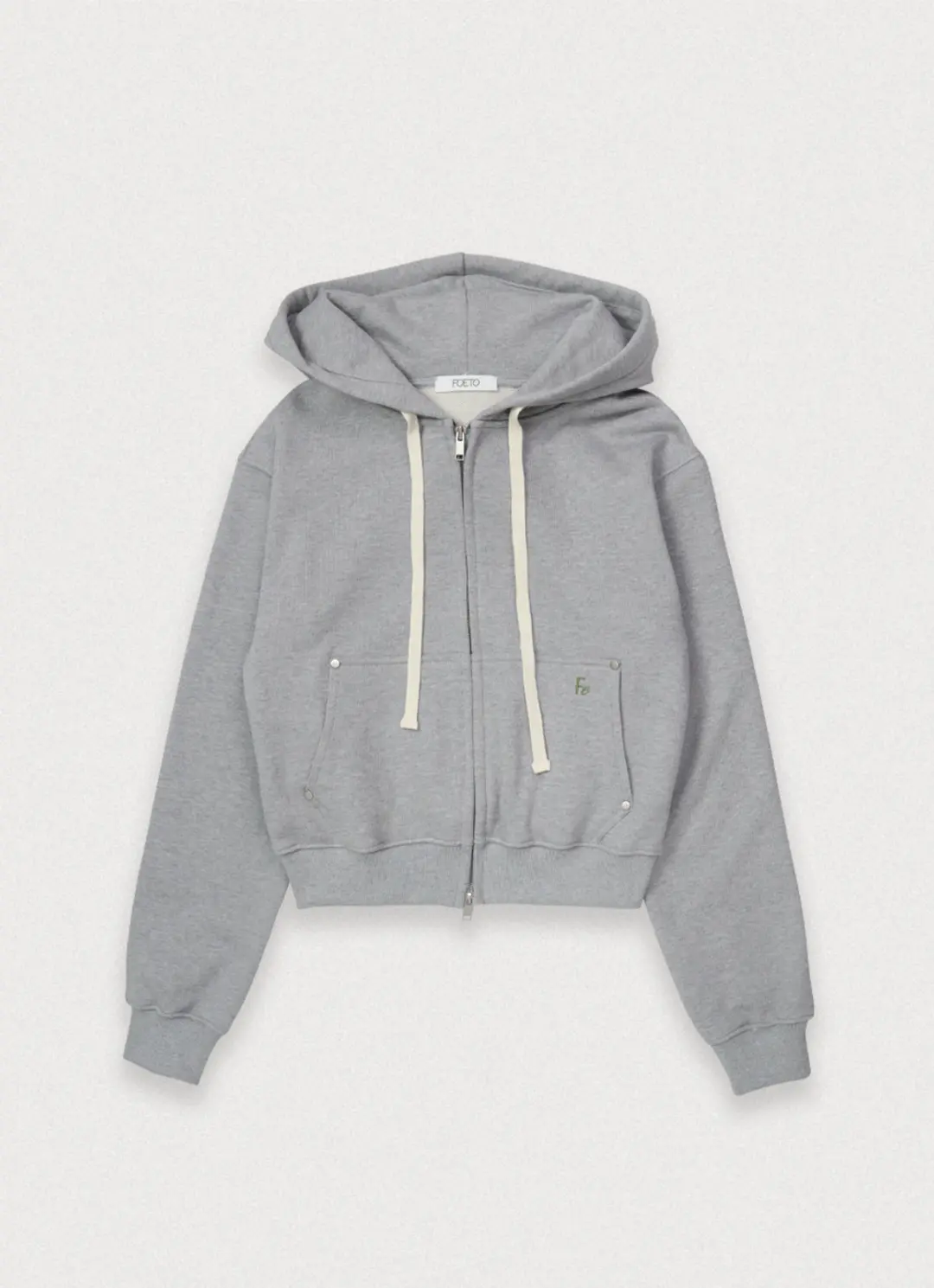 포에토 CHARGER LOGO HOODY - GREY 상품 이미지 1