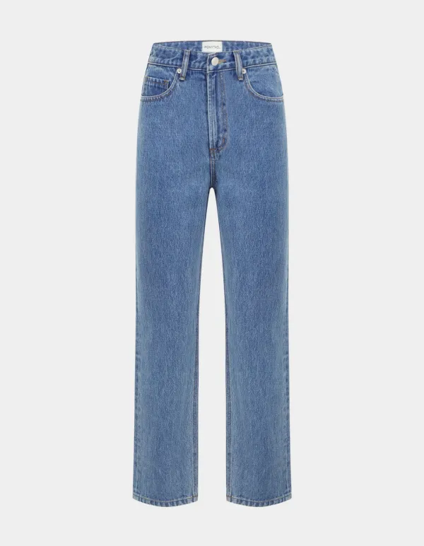 [ M - 바로 배송 XS, S, L - 6/12(금) 예약배송] Highrise Holly Jeans (92 Blue)