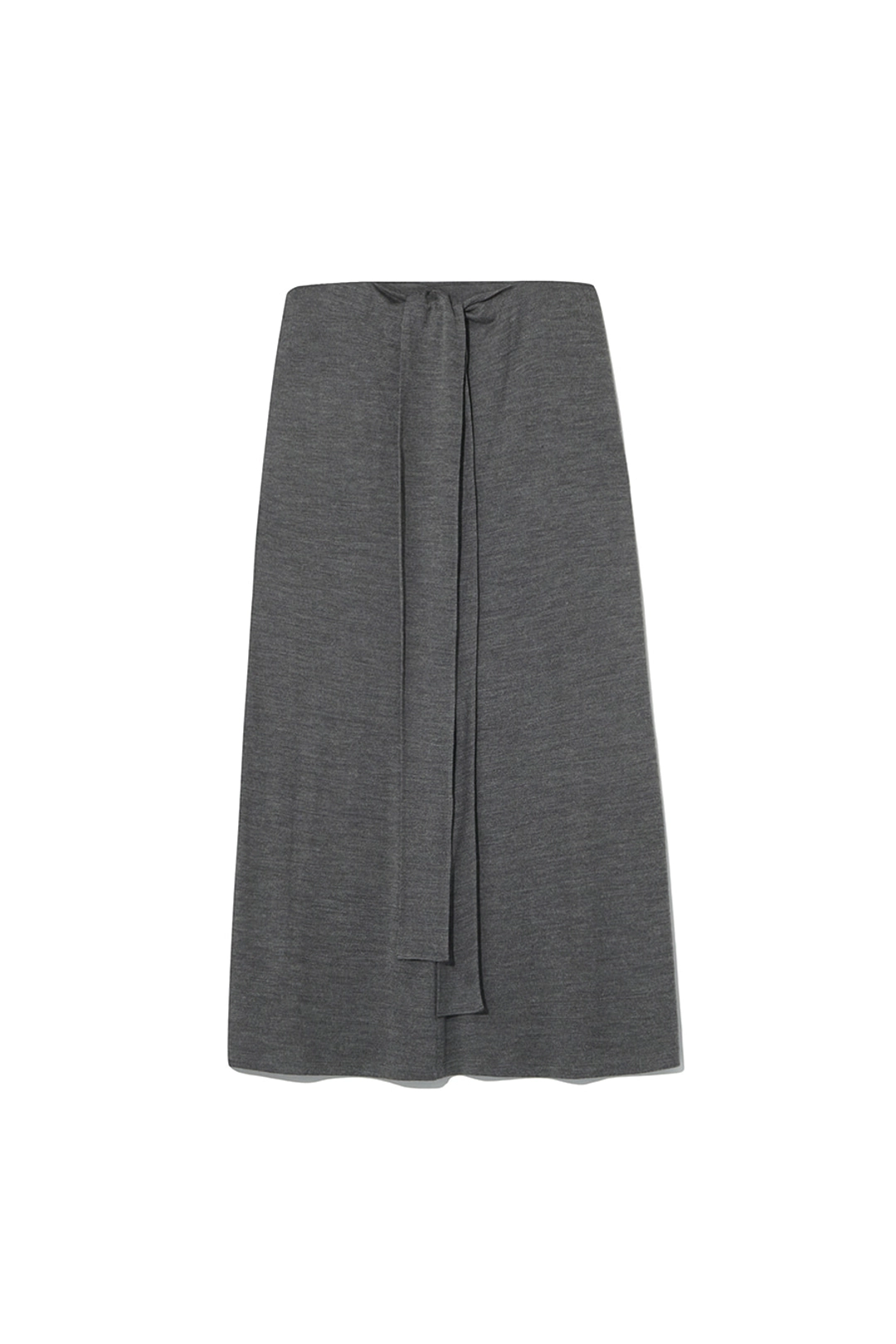 르917 WOOL BLEND STRAP LONG SKIRT [CHARCOAL] 상품 이미지 2