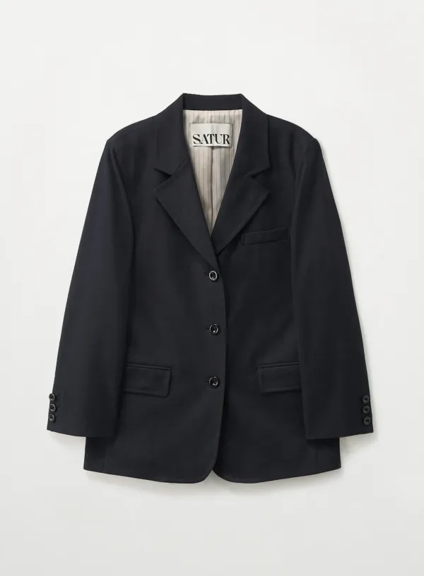 [이민정 Pick] (W) 3-Button Single Blazer - Navy