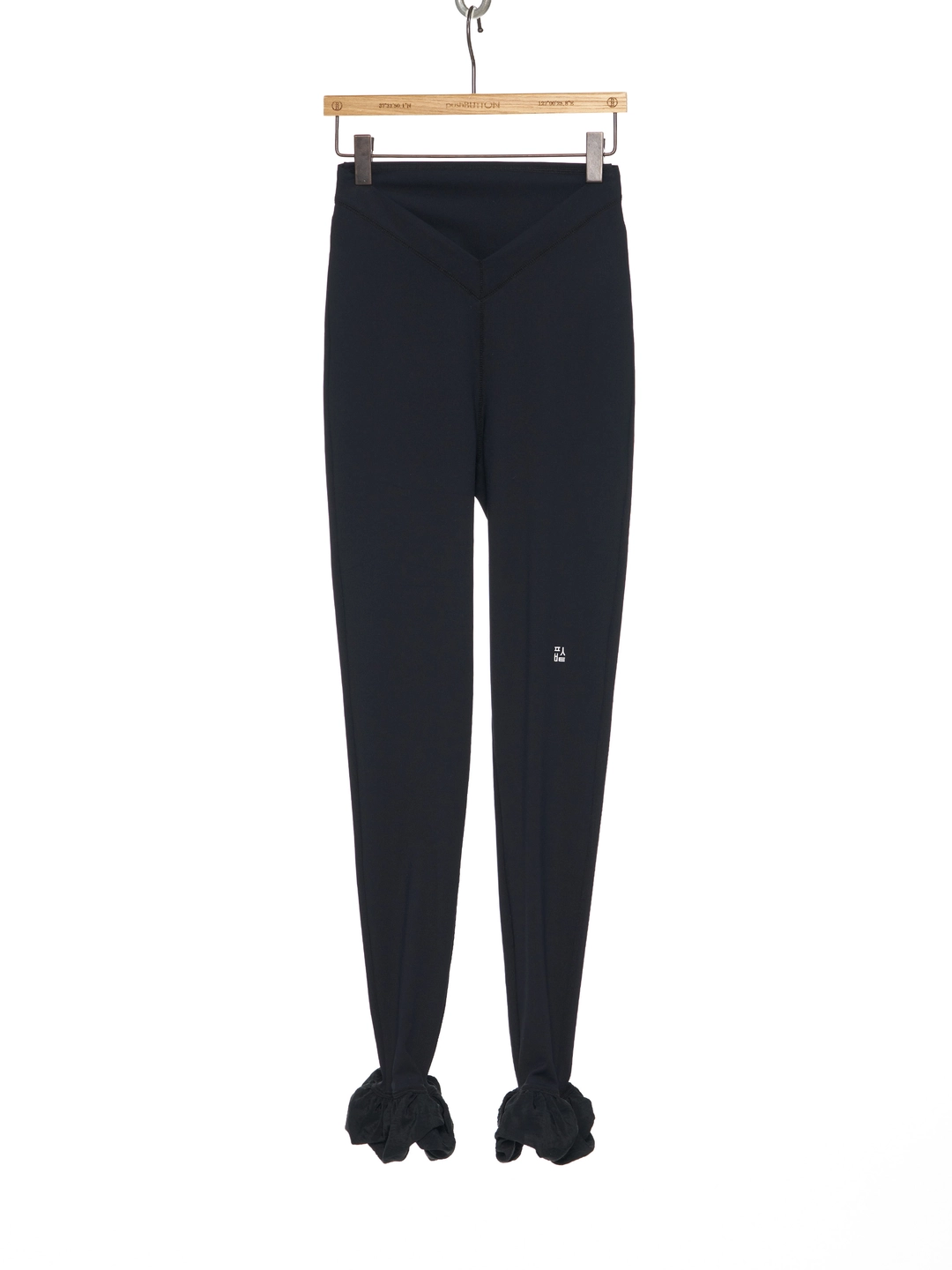 푸쉬버튼 FW25 BLACK SCRUNCHIE HEM LEGGINGS 상품 이미지 1