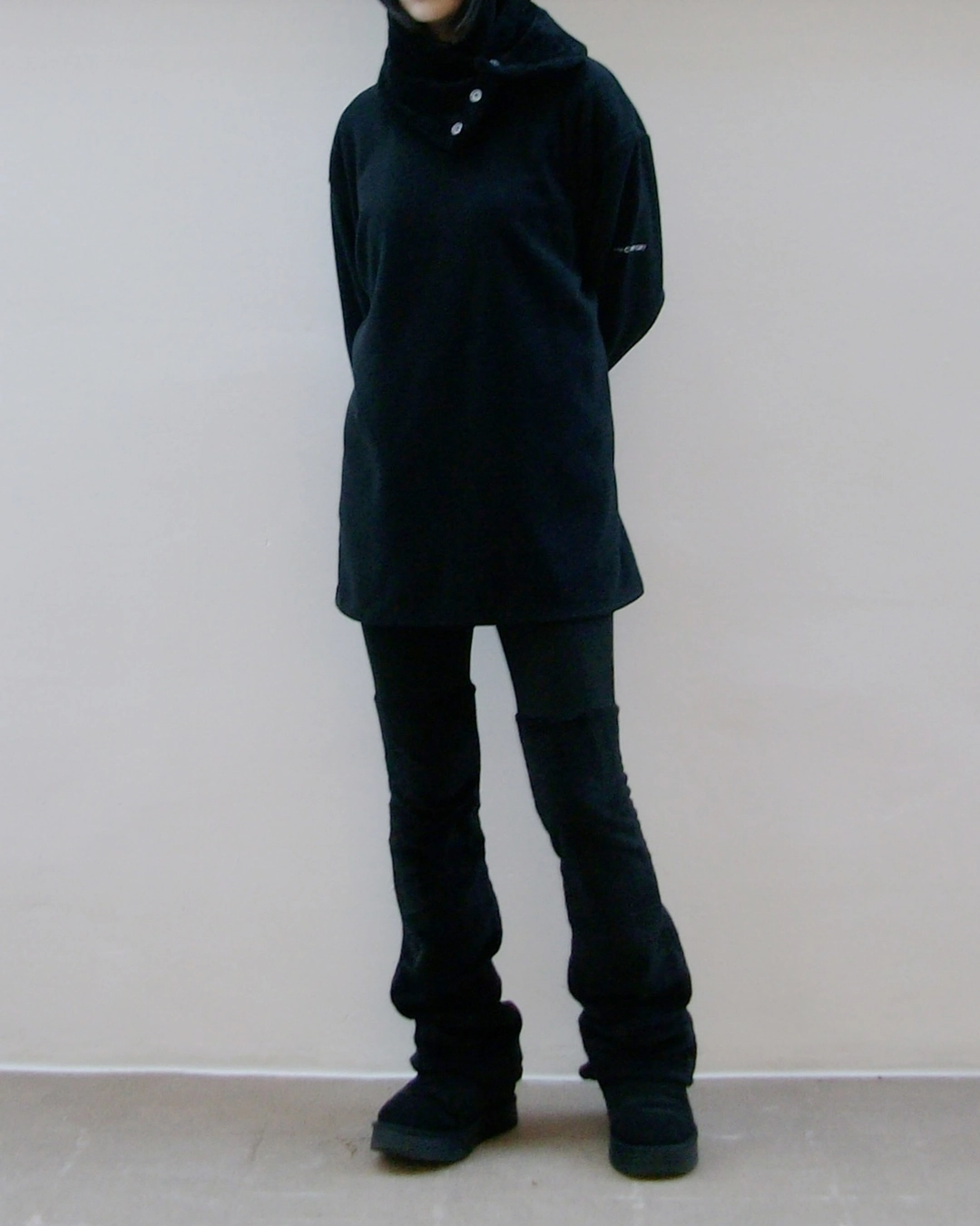 지초이 25-004 FLEECE BOA NECK WARMER (BLACK) 상품 이미지 3