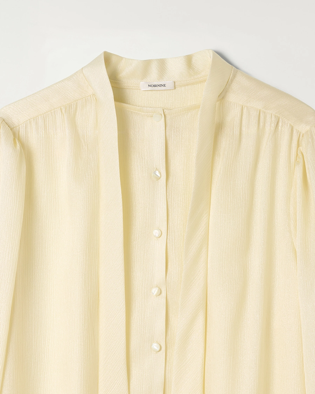 누아르나인 Tie Blouse [CREAM] 상품 이미지 2