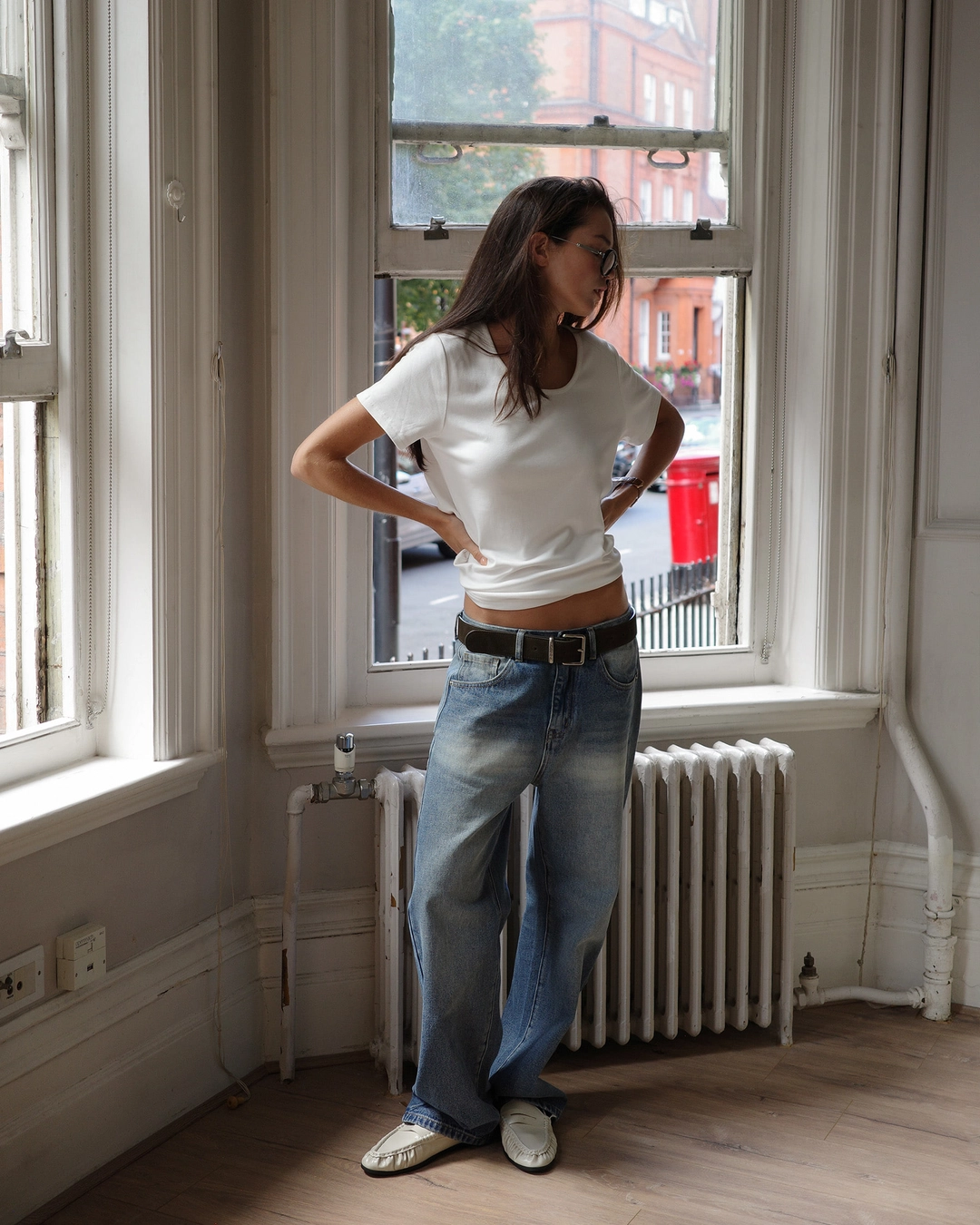 누아르나인 [10/19 순차배송] Washed Wide Denim Pants [BLUE] 상품 이미지 2