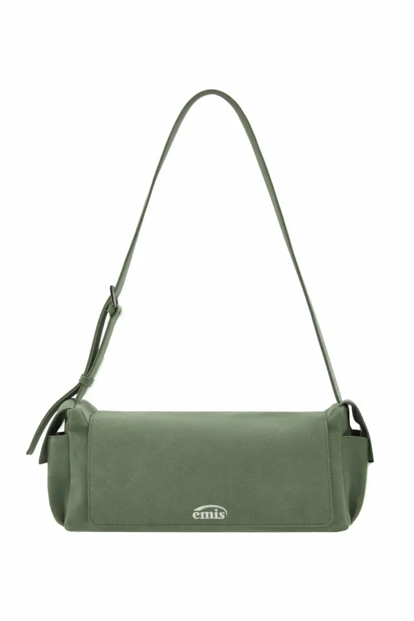 SUEDE SHOULDER BAG-GREEN