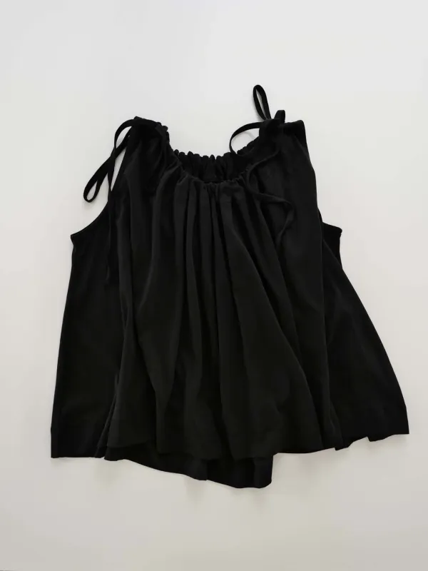 Self Gathered Blouse (black)