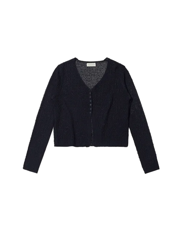 hei knit cardigan (navy)