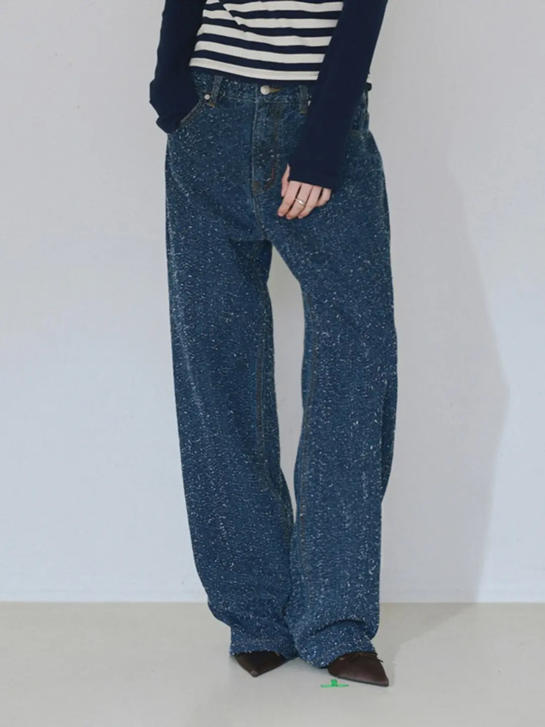 밀로 우먼 Boucle Straight Jeans [Blue] 상품 이미지 2