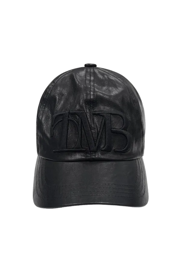 TMB Leather Ball Cap [ Black ]