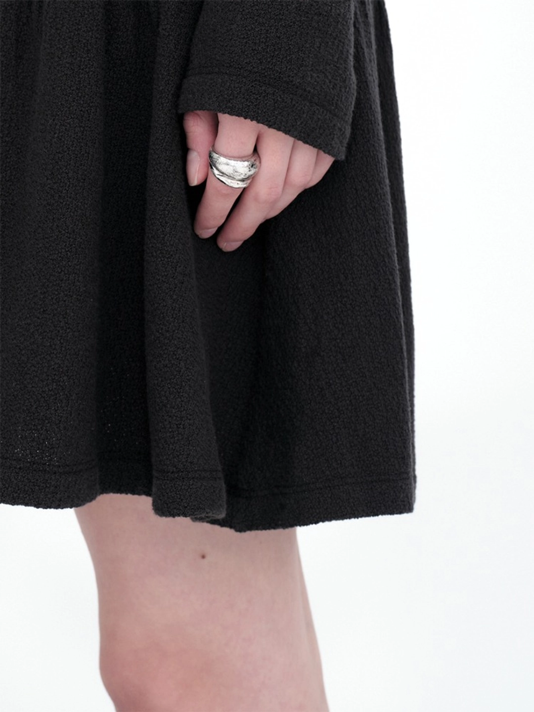 밀로 우먼 Textured Bold Layered Ring [Silver] 상품 이미지 1
