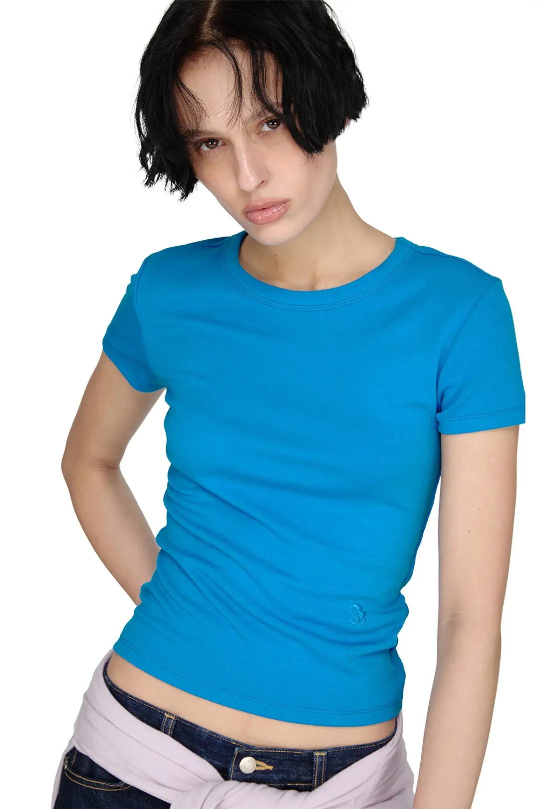 썬번프로젝트 SUNBURN BASIC T-SHIRT, MARINE BLUE 상품 이미지 2