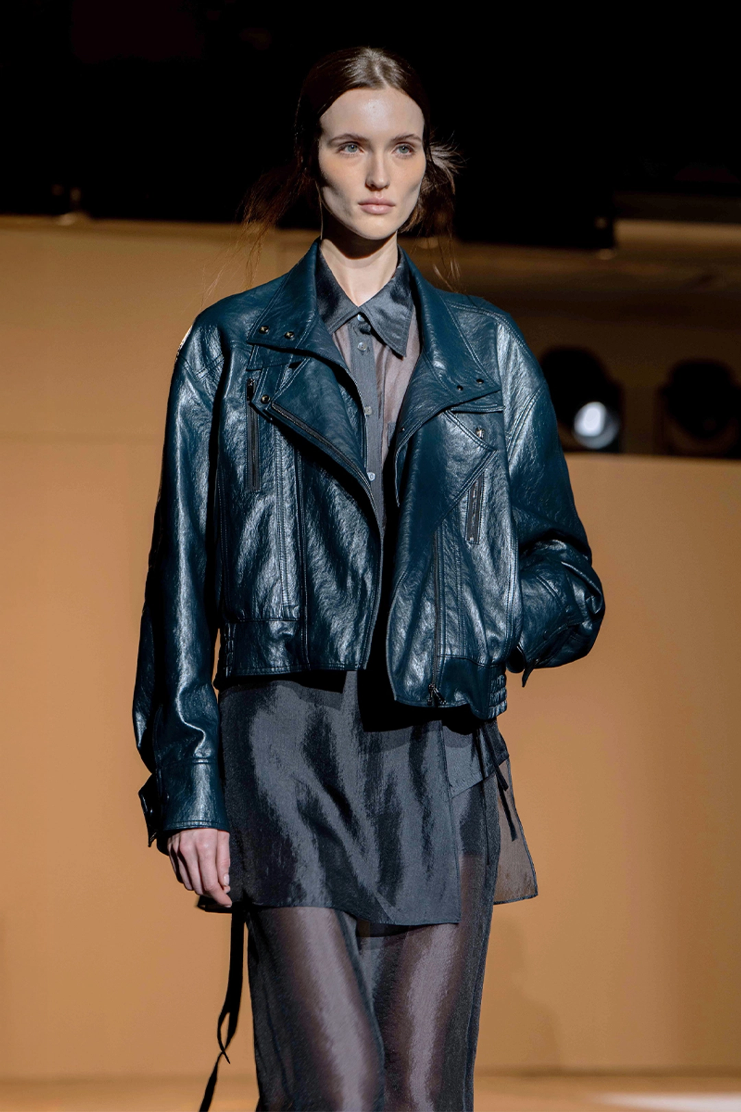 리이 BIKER VEGAN LEATHER JACKET 상품 이미지 3