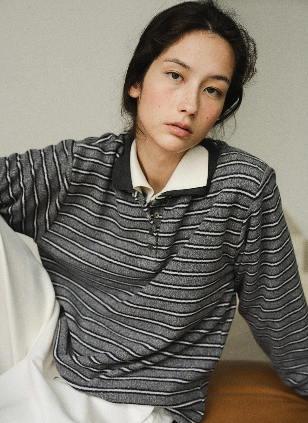르닐 Harry Stripe T-shirt (Grey) 상품 이미지 2