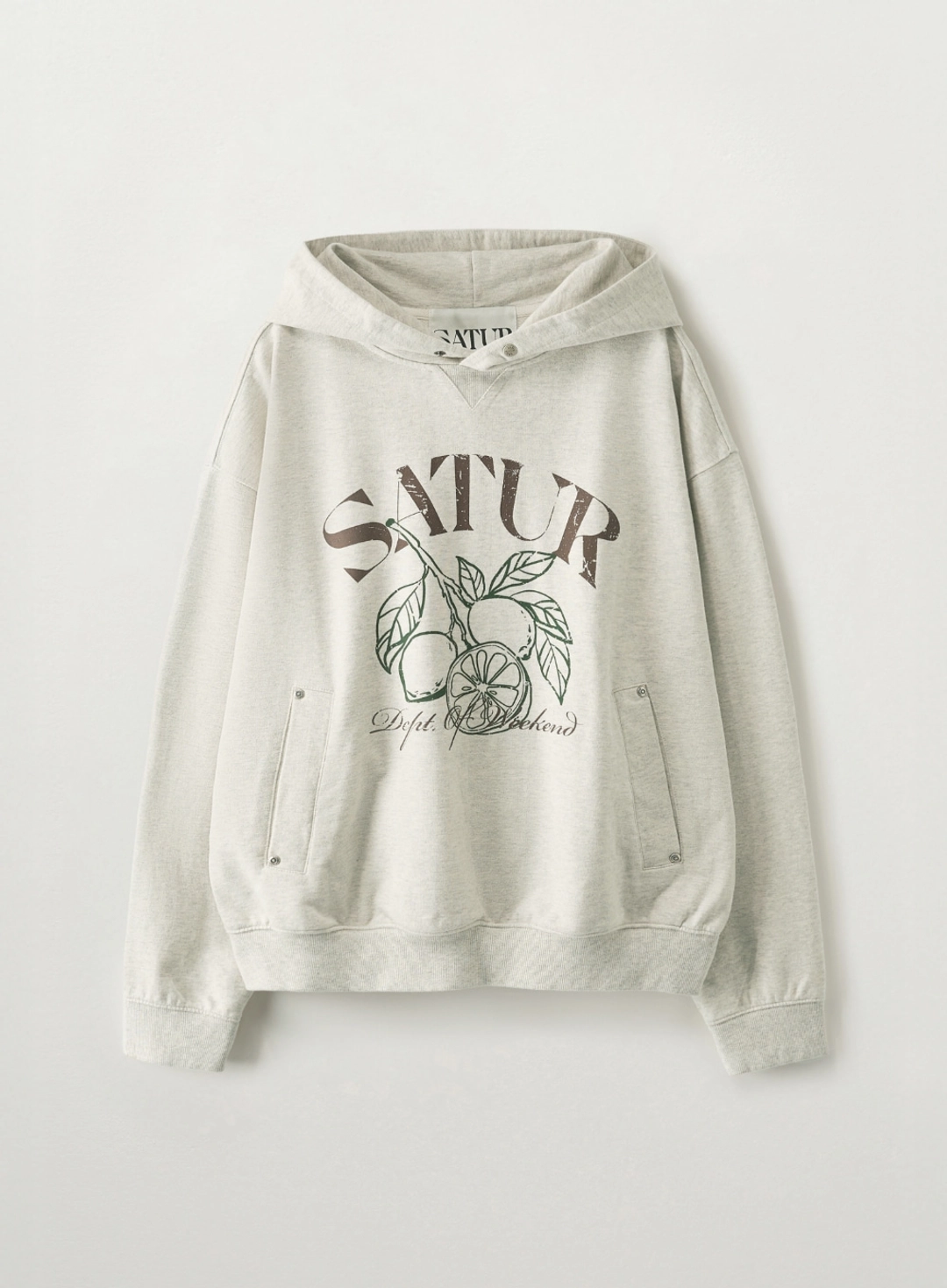 세터 Citron Drawing Pocket Hoodie - Oatmeal 상품 이미지 1