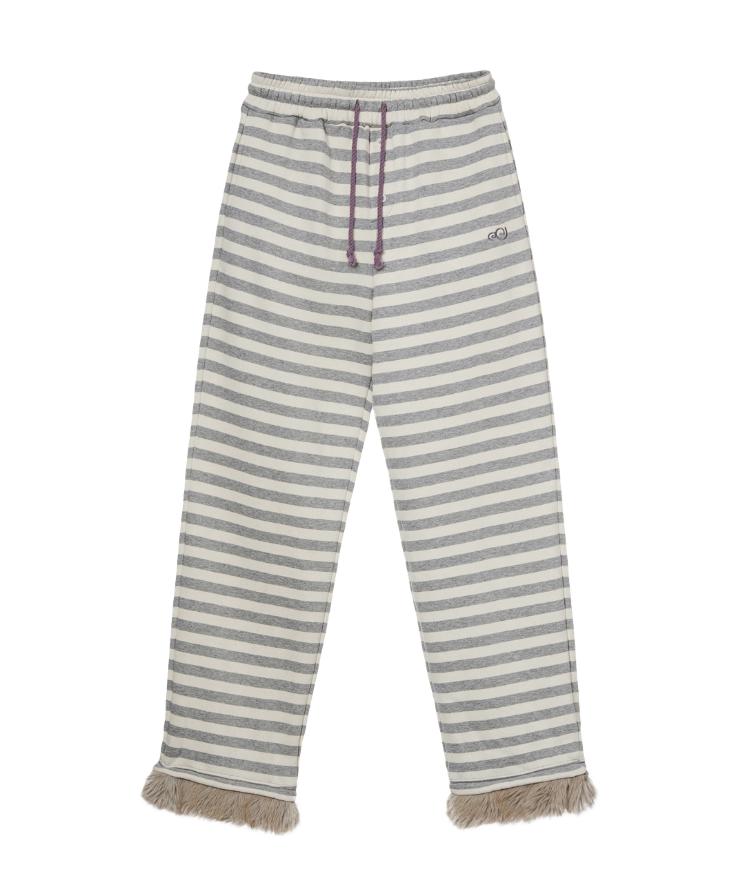 에이이에이이 STRIPE FUR SWEATPANTS [GREY] 상품 이미지 3
