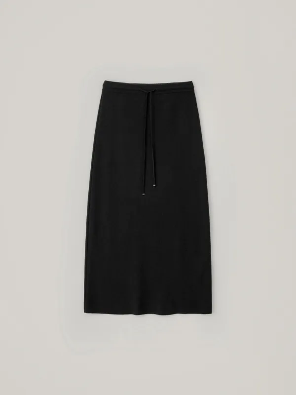 Basic Knit Skirt - Black
