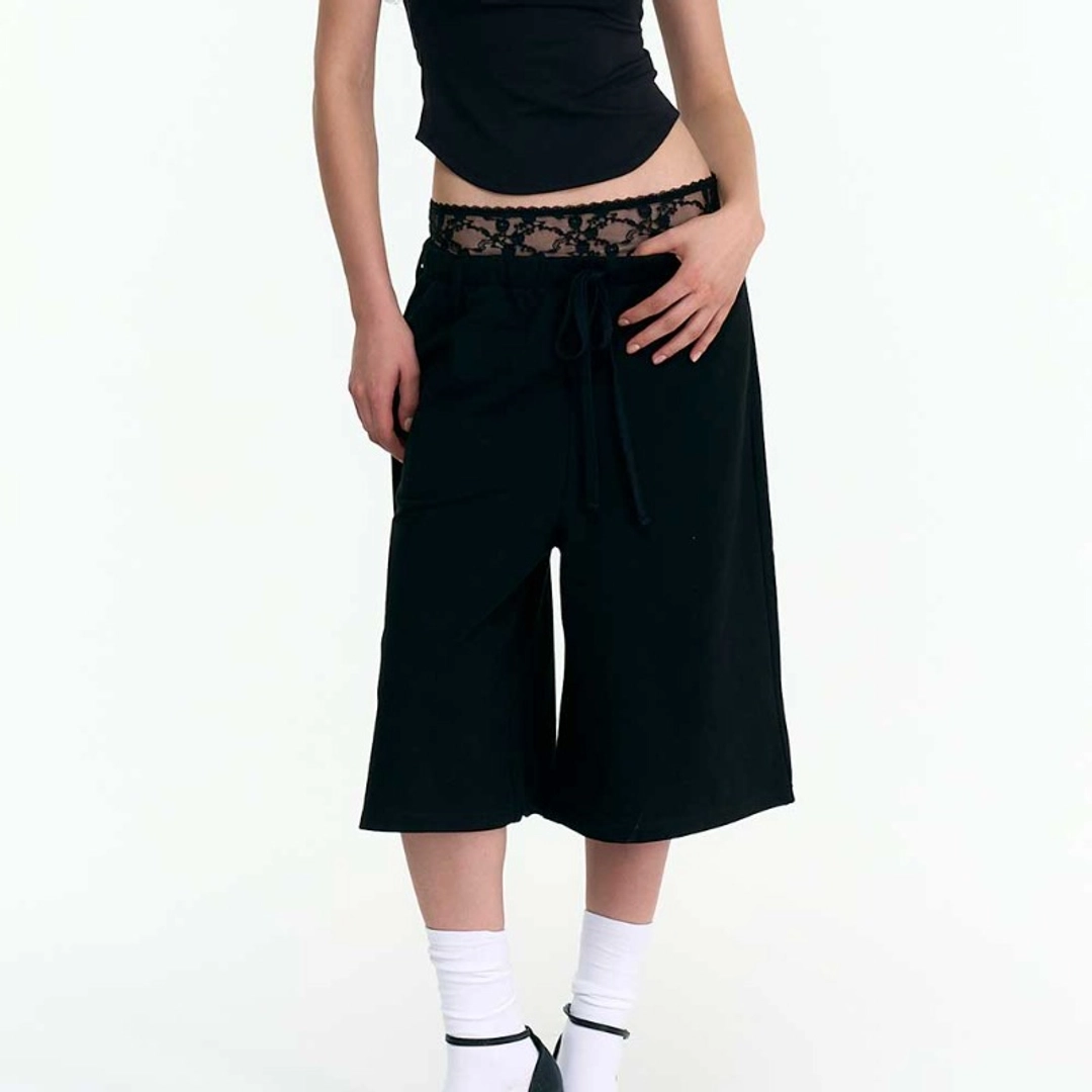 2000아카이브 BELLA BERMUDA PANTS (BLACK) 상품 이미지 1