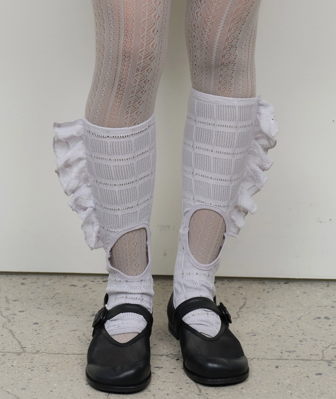 타입서비스 Side Ruffled Cut Out Socks [Gray] 상품 이미지 2