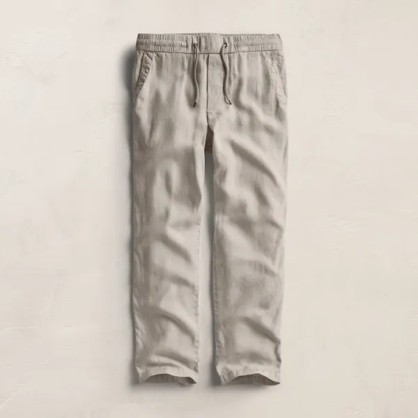 Relaxed Linen Pant - Salt Pigment
