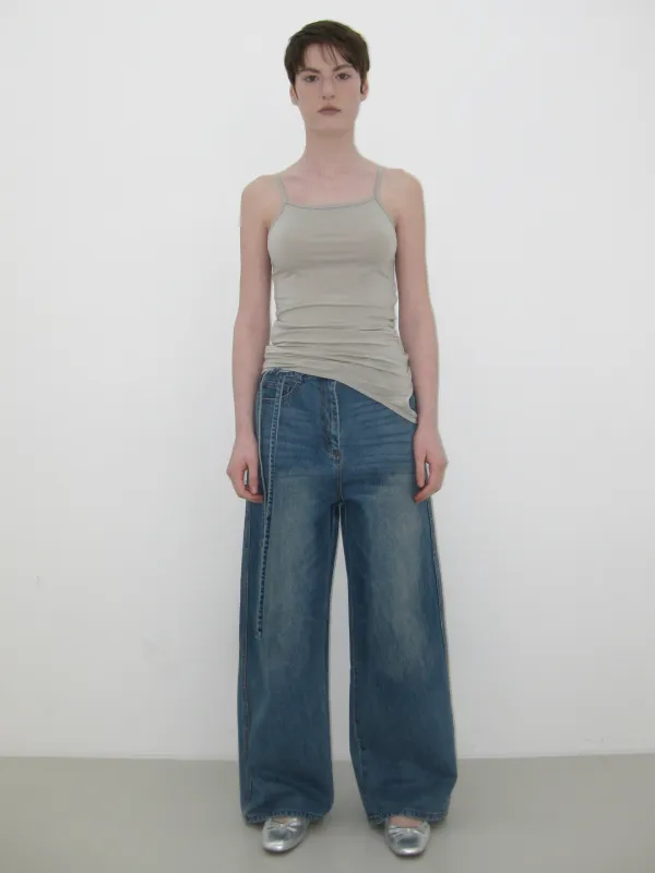 [2nd REORDER] 3 WAY LAYERED SLEEVELESS, LIGHT GRAY