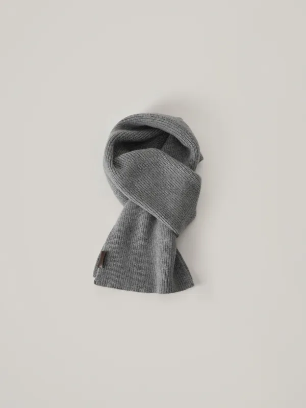 Basic Wool Muffler - Gray