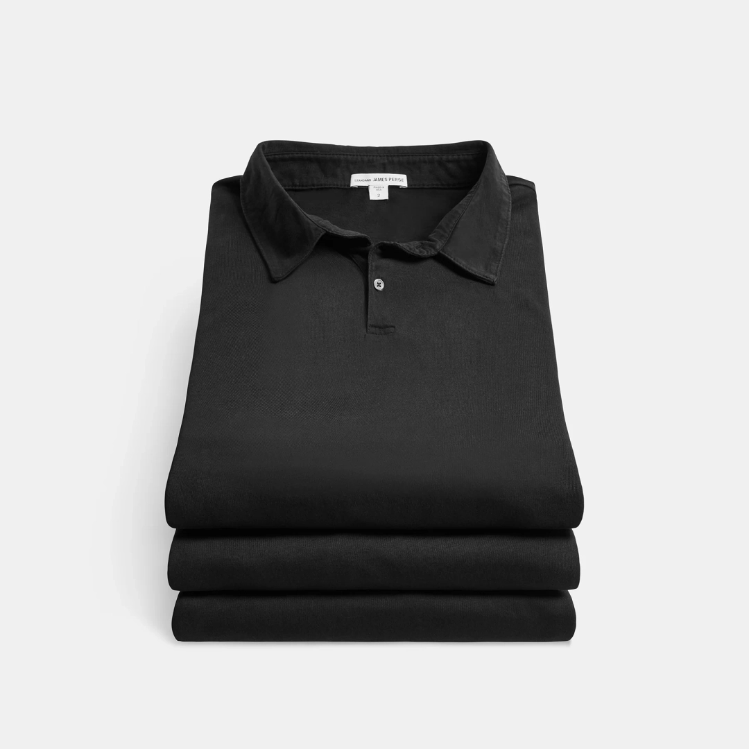 제임스펄스 3 Pack Sueded Jersey Polo - Black 상품 이미지 1