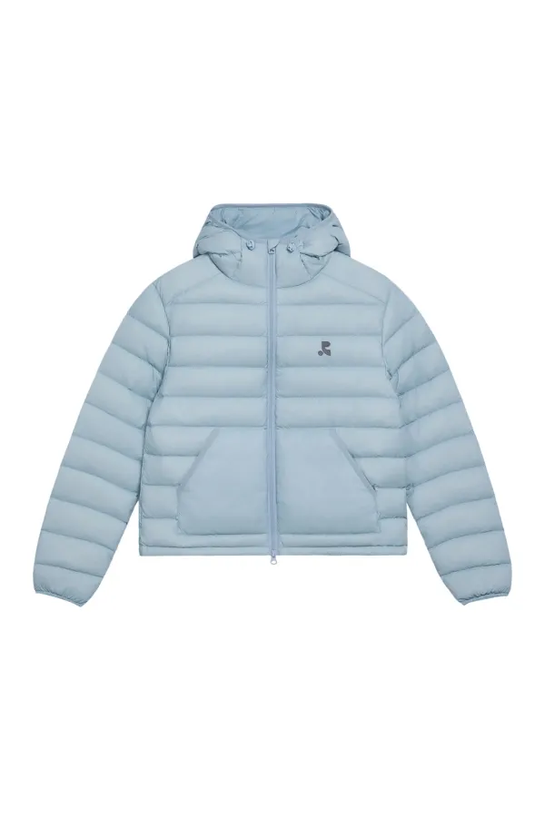 LIGHT HOOD DOWN JACKET - SKY BLUE
