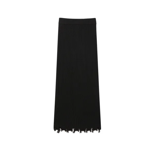 Damaged Skirt_Black