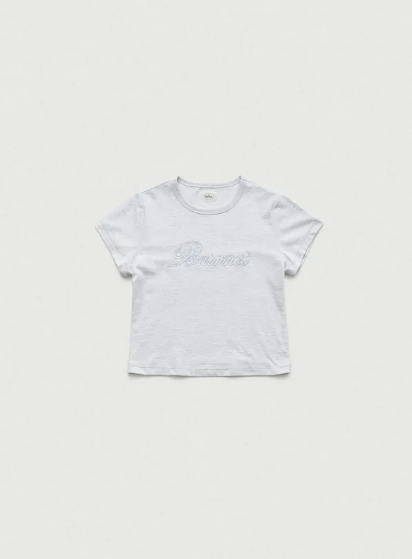 Diana Chain Stitch Logo T-Shirt_Grey