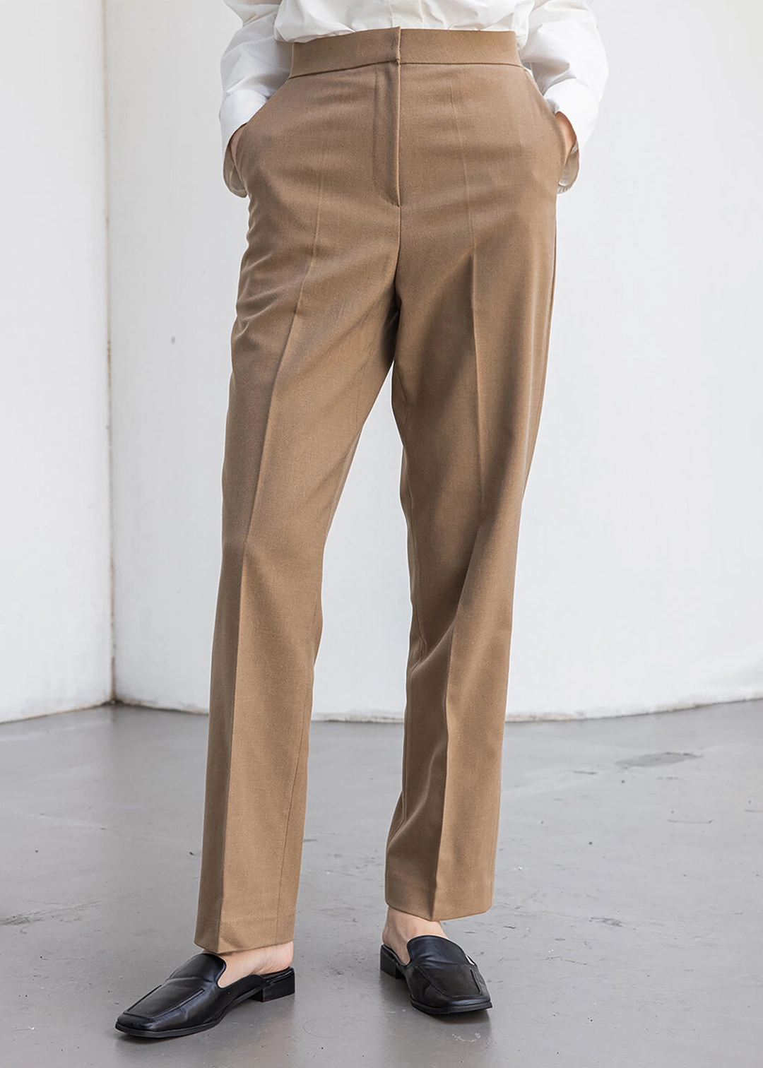 앤니즈 Straight slacks (latte) 상품 이미지 3
