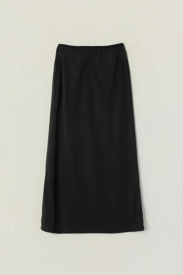 EVELYN MODAL LONG SKIRT_BLACK