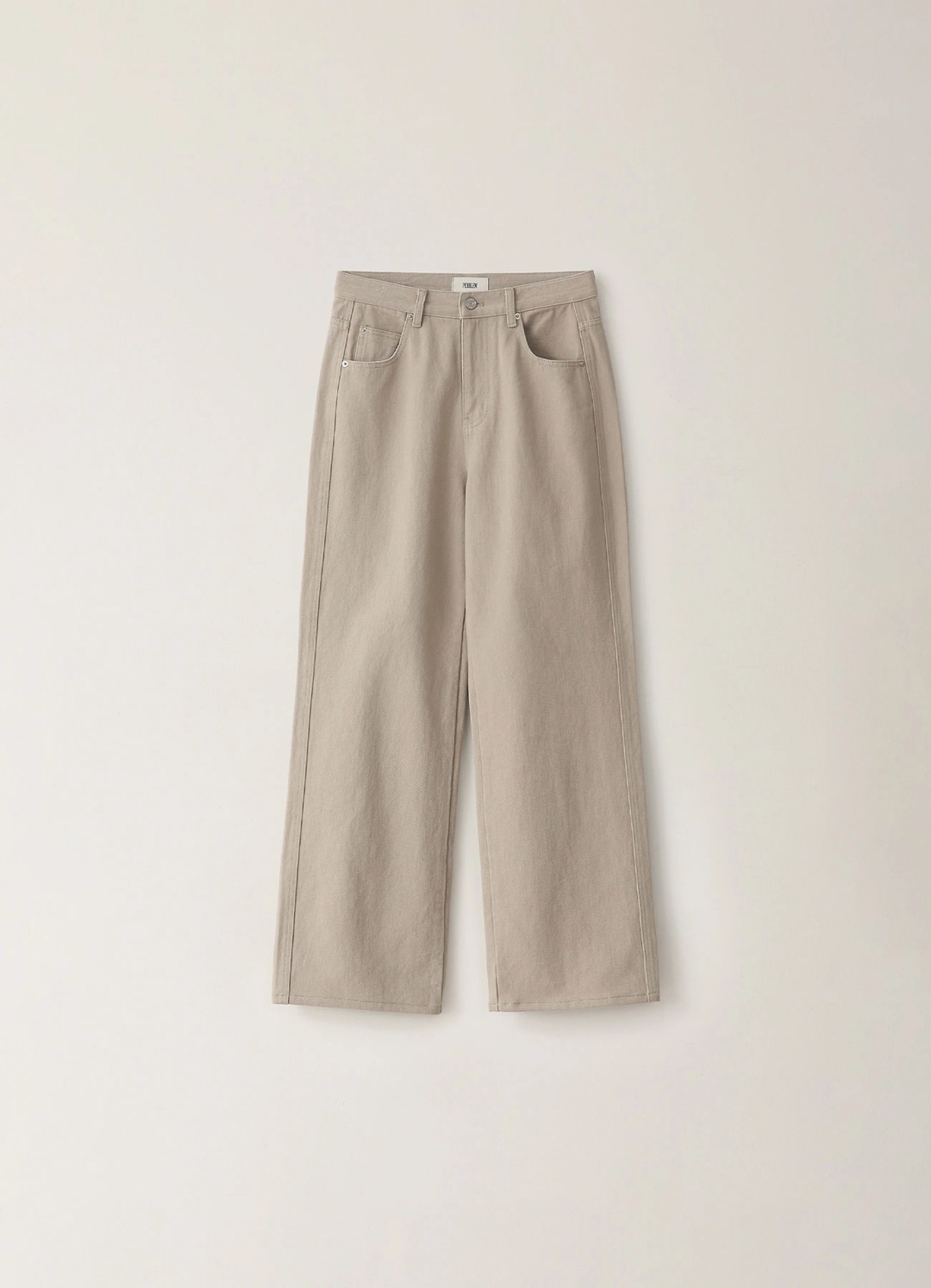 페블엠 Cotton Beige Straight Denim - Beige (10월 말 순차배송) 상품 이미지 1