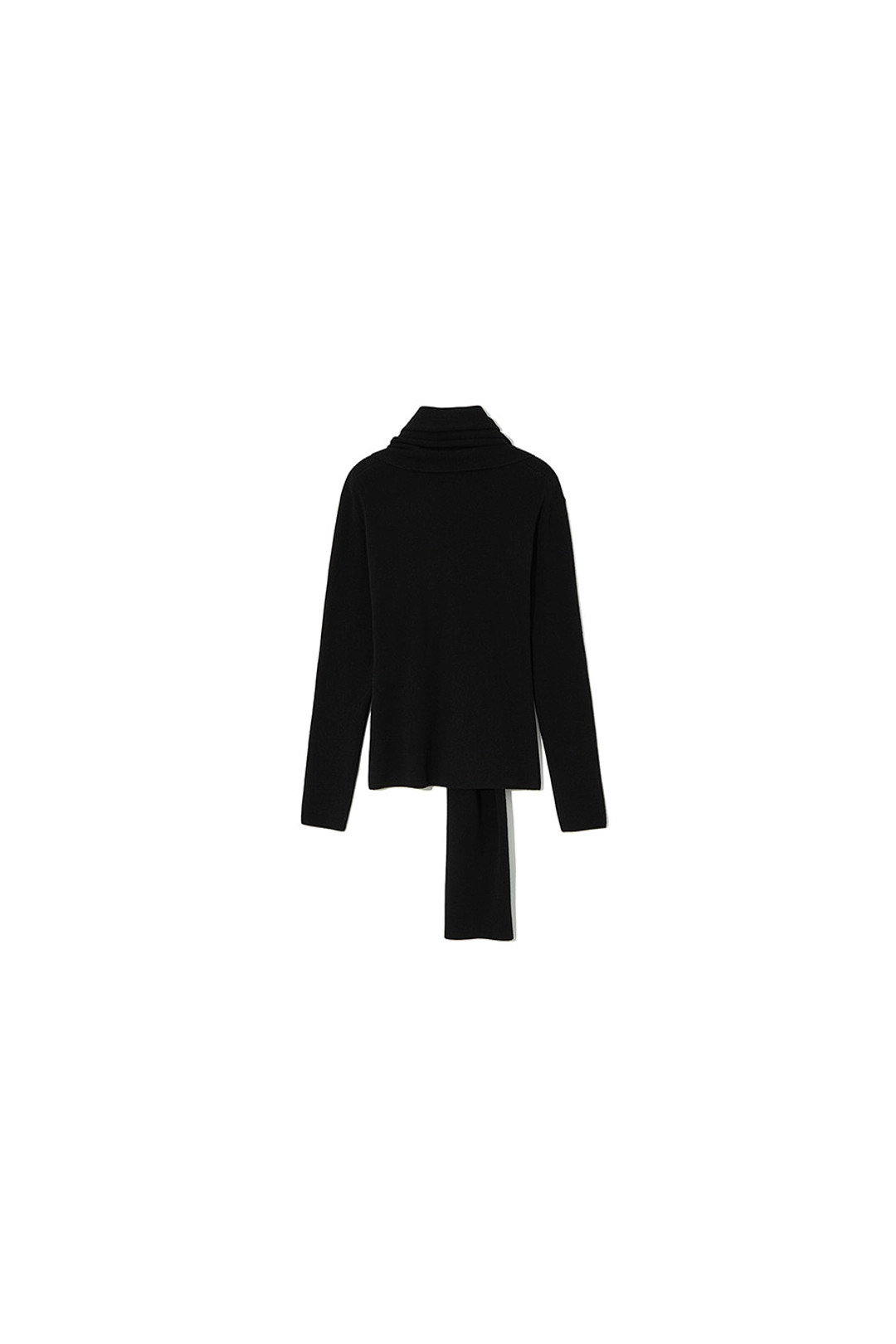 르917 ROSA CASHMERE KNIT CARDIGAN MUFFLER SET [BLACK] 상품 이미지 1