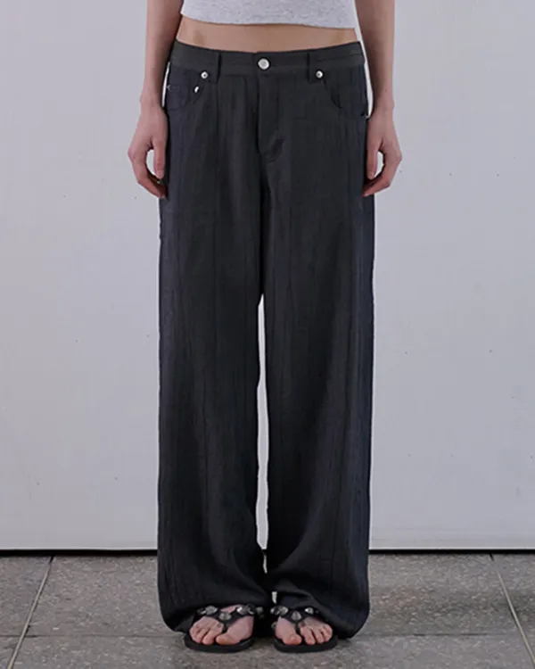 SUMMER TROUSERS - CHARCOAL