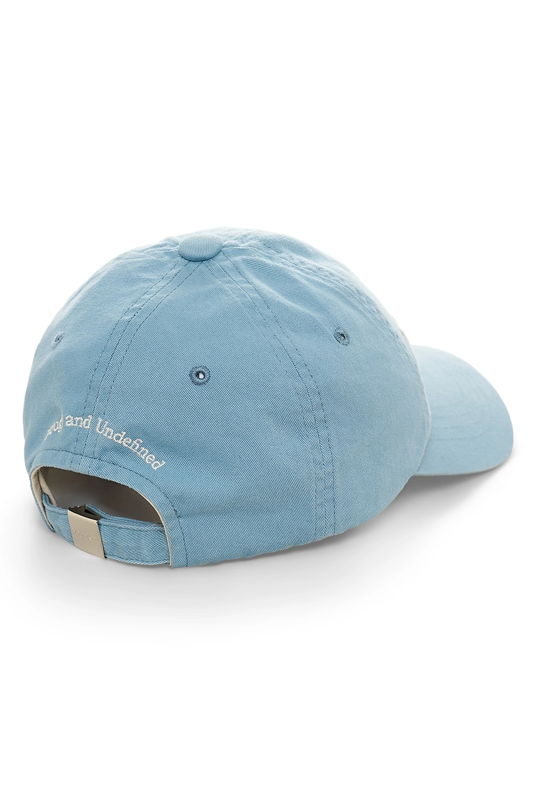 마뗑킴 APPLIQUE FELT LOGO BALL CAP IN LIGHT BLUE 상품 이미지 3