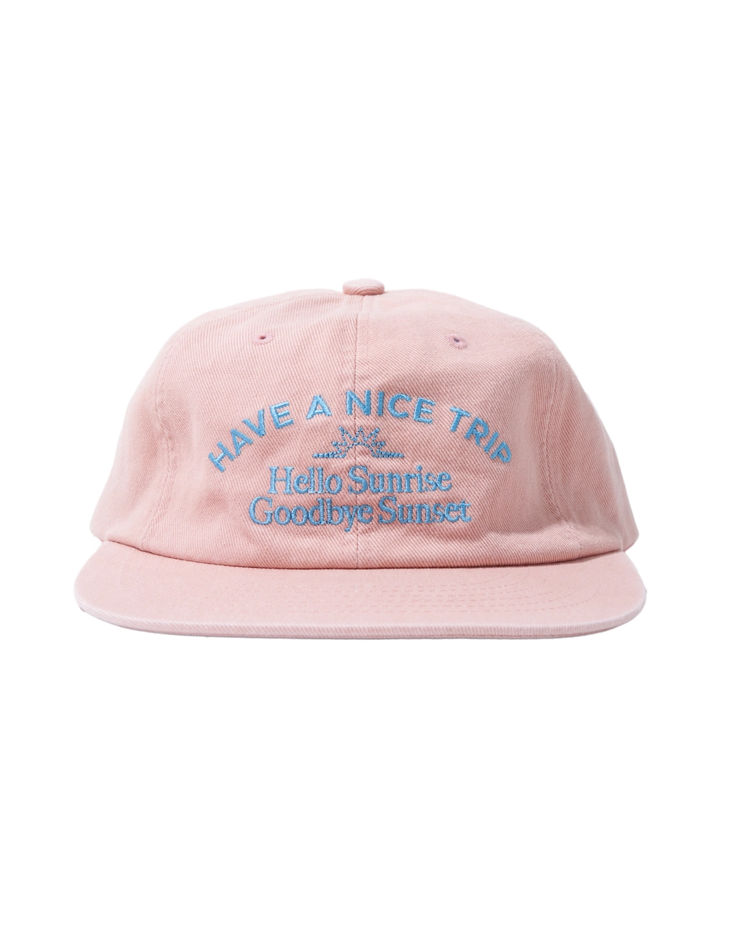 헬로선라이즈 Washed Typo Arch Logo 6panel Cap_Coral Pink 상품 이미지 1