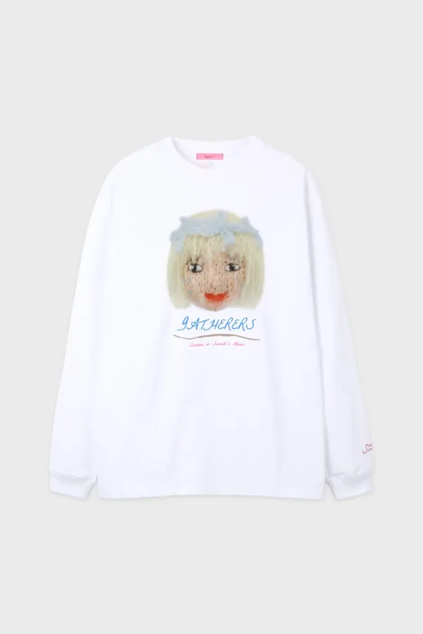 Sarahs Moon X Girl Face Long Sleeve (Yellow)