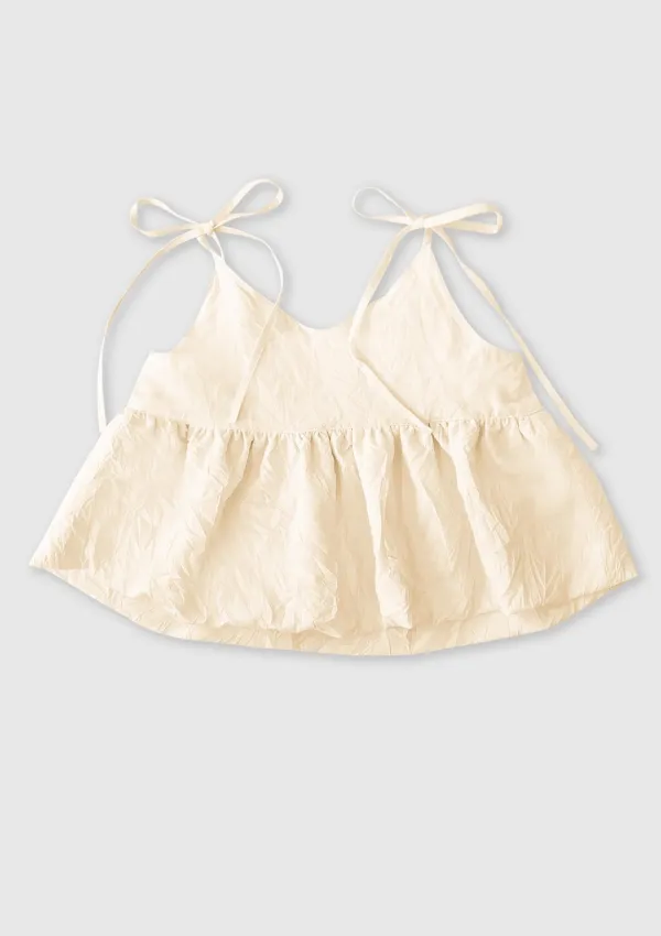 Balloon Bustier (Beige)