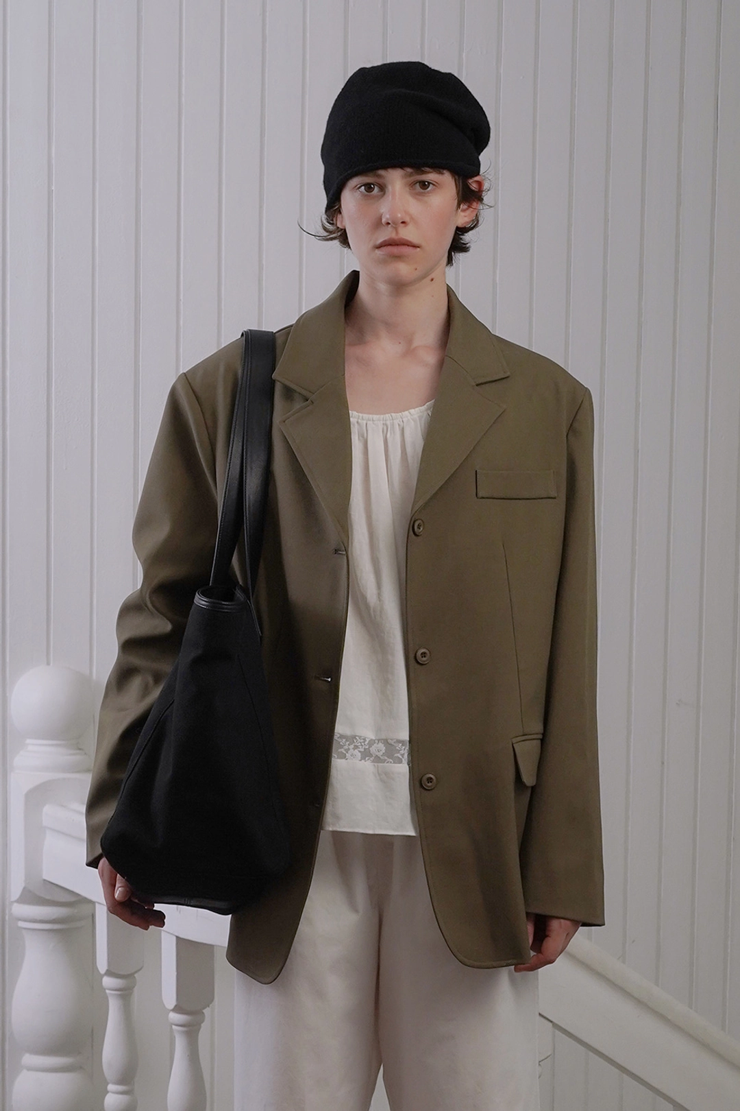 위드아웃썸머 Row classic jacket_khaki beige 상품 이미지 2