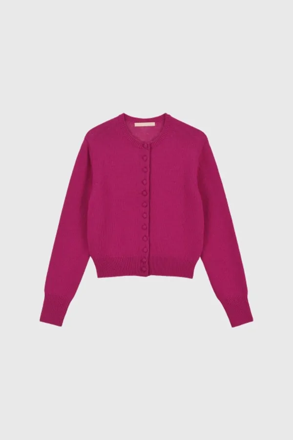 Tonie Bubble Button Knit Cardigan