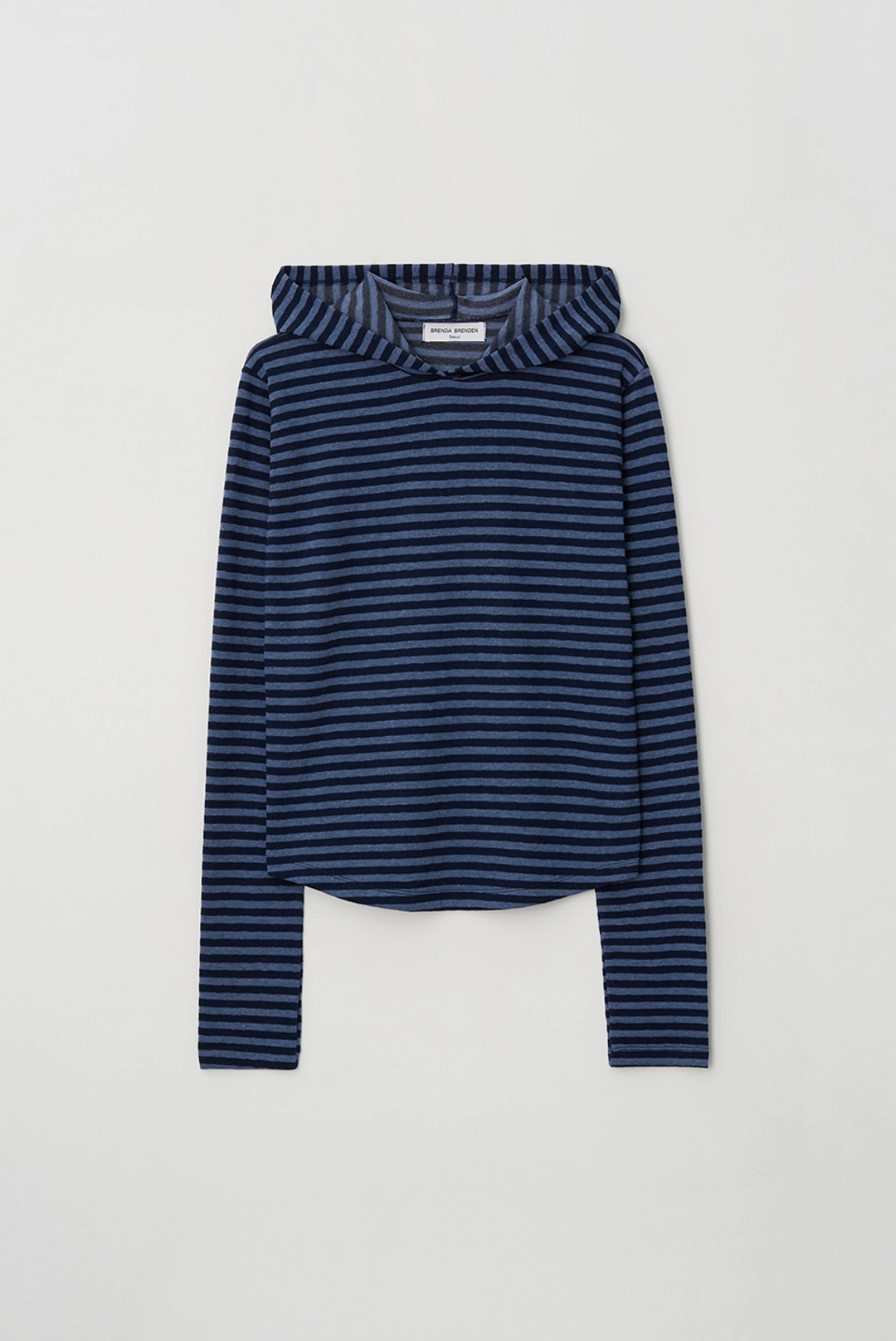 브렌다 브렌든 love stripe hoodie - blue 상품 이미지 2