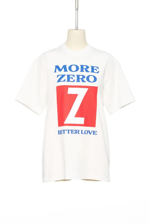 FW25 ZERO WHITE MORE ZERO T-SHIRT