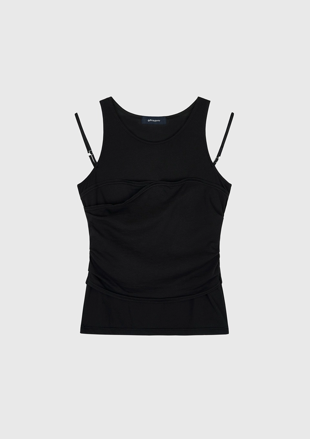 오픈도어 Crossed sleeveless Black 상품 이미지 3