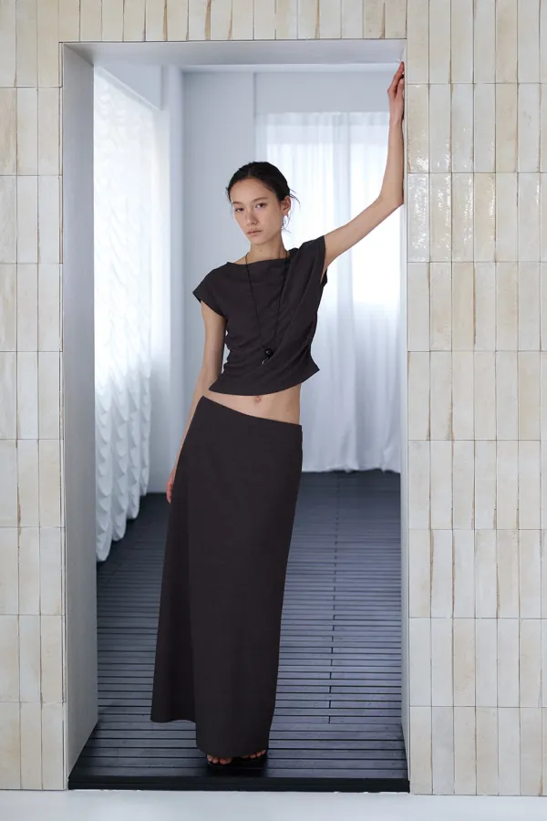 valerie long skirt_charcoal