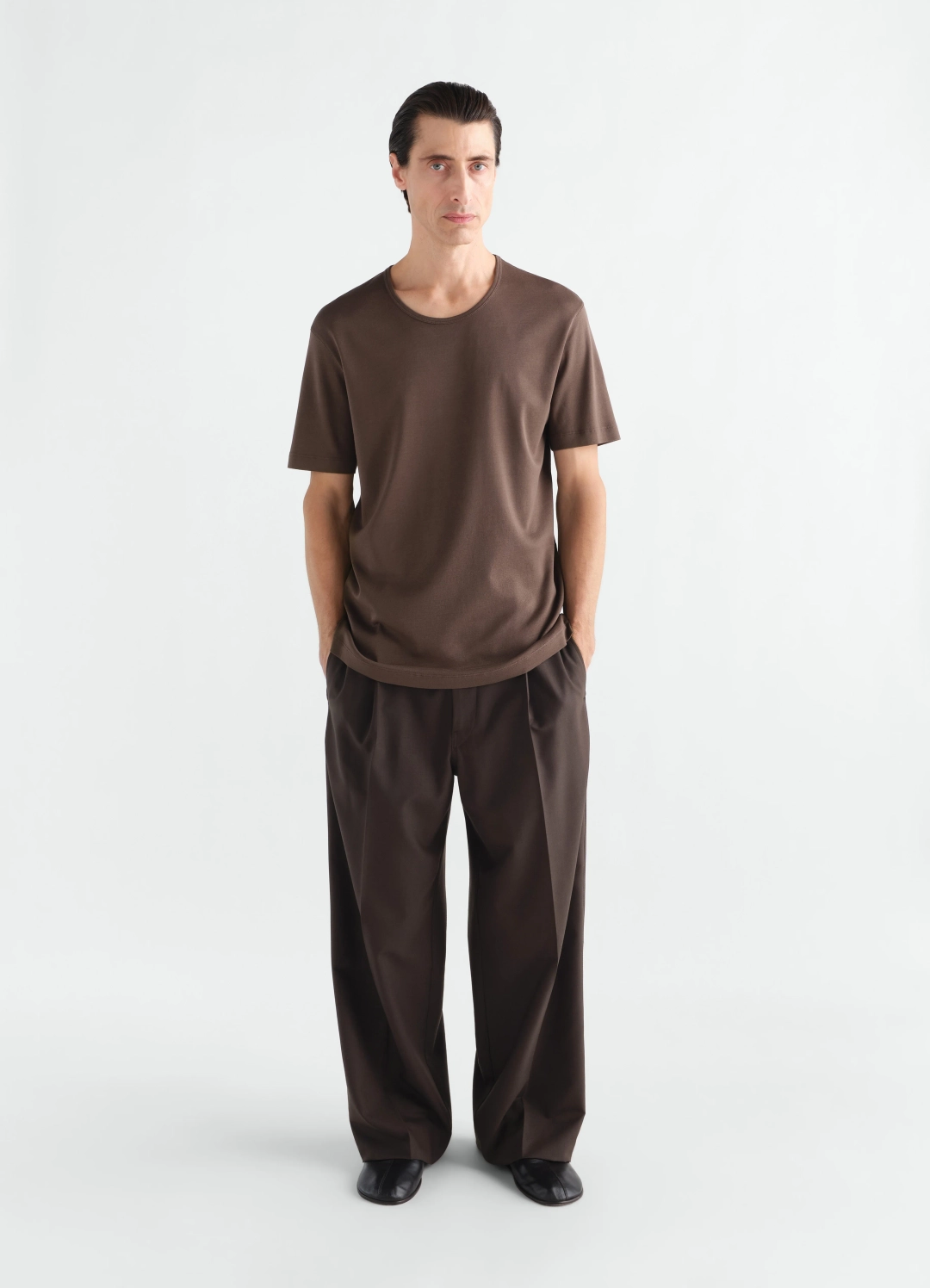 르메르 SCOOP-NECK T-SHIRT IN RIBBED JERSEY 상품 이미지 2